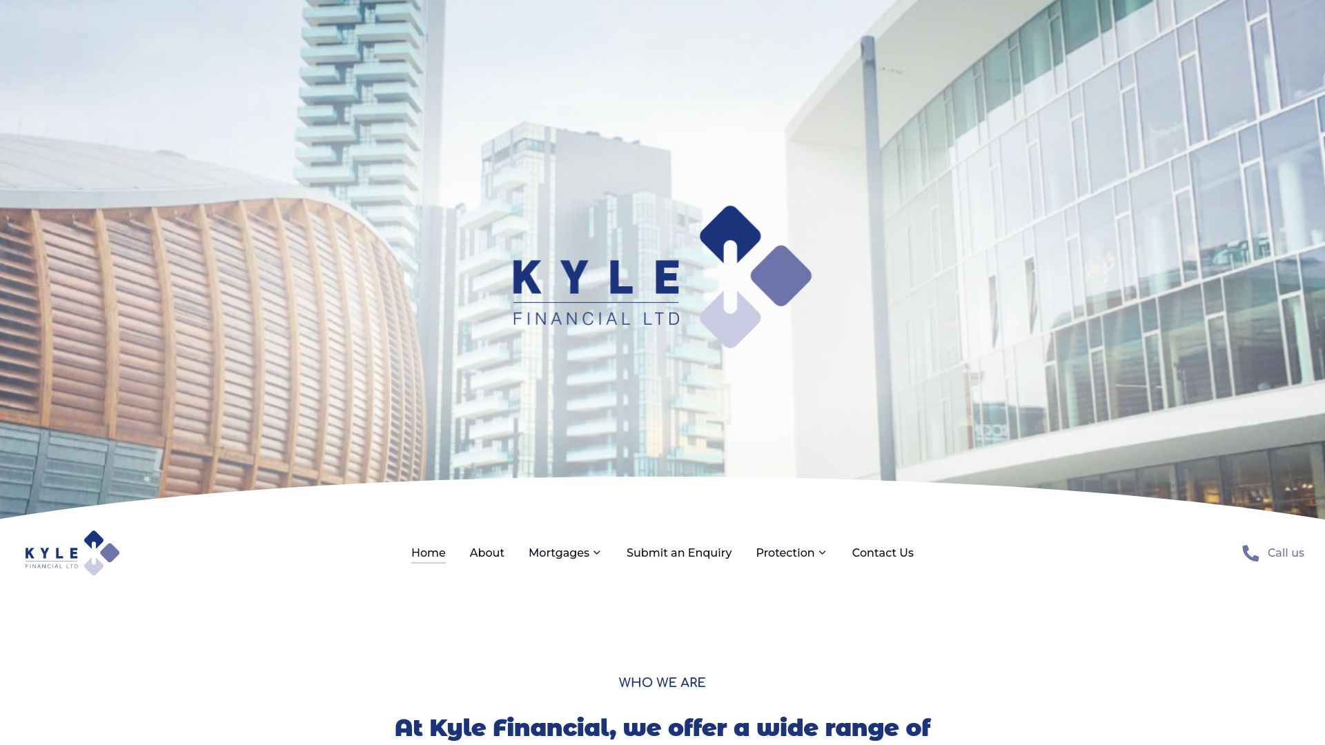 Screenshot of Kyle Financial Limited's website