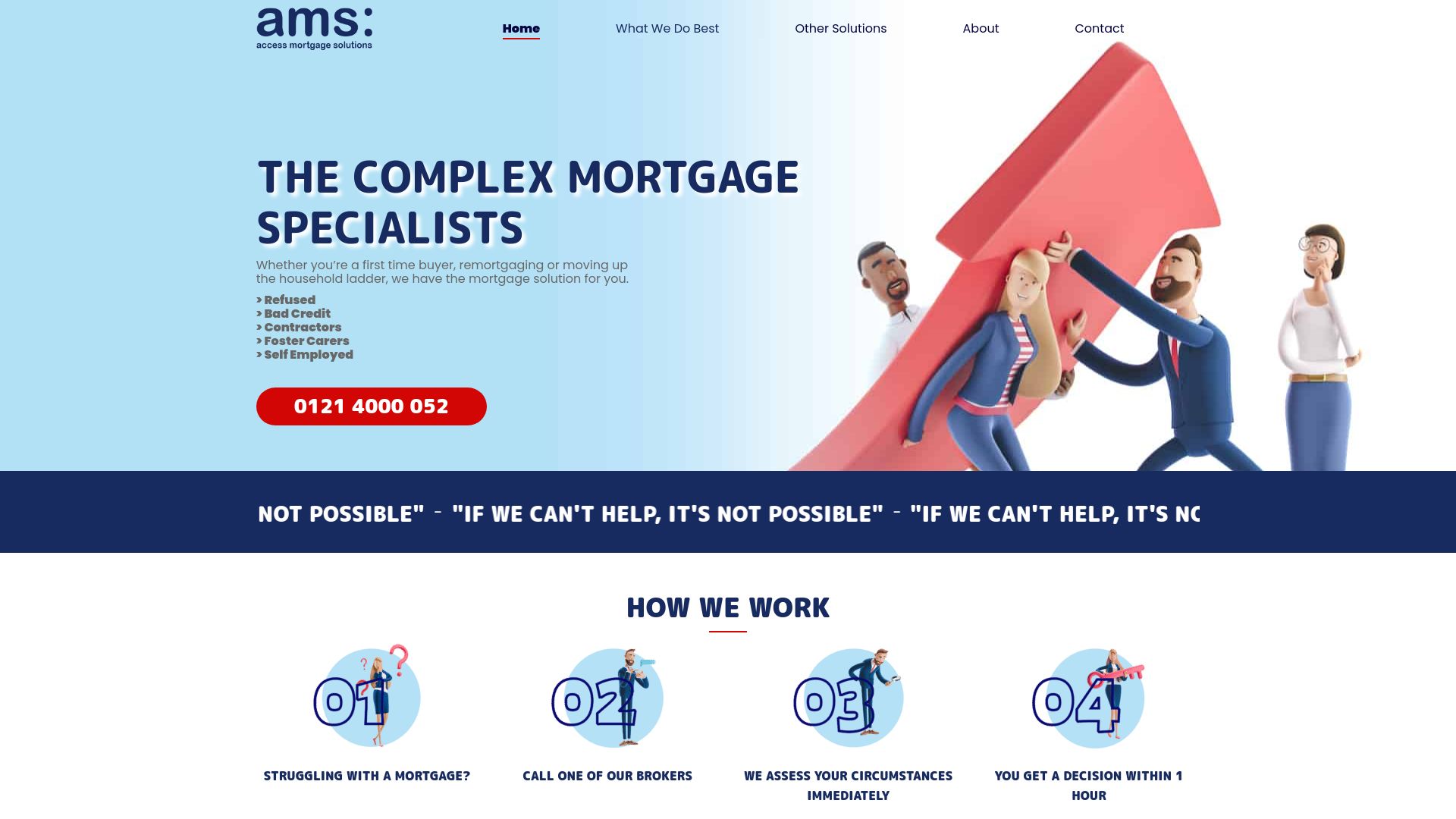 Screenshot of Access Mortgage Solutions's website