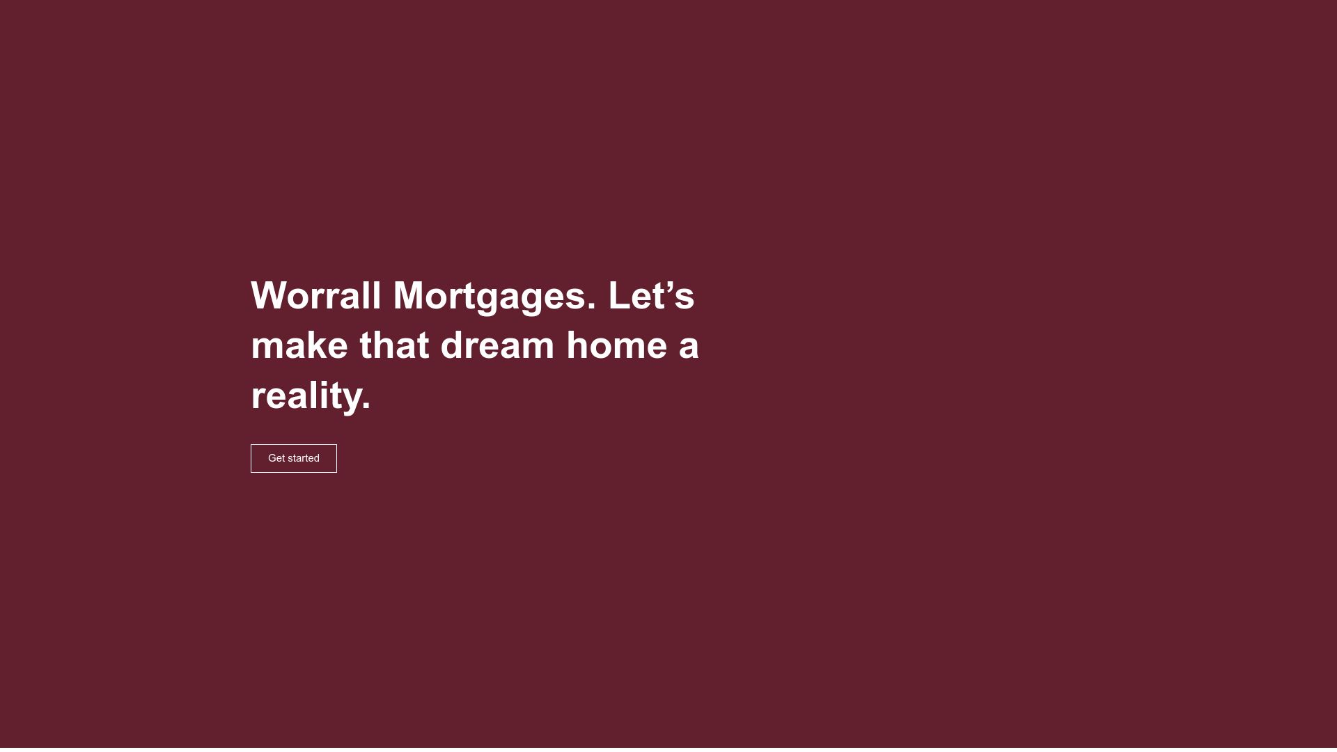 Screenshot of Worrall Mortgages's website