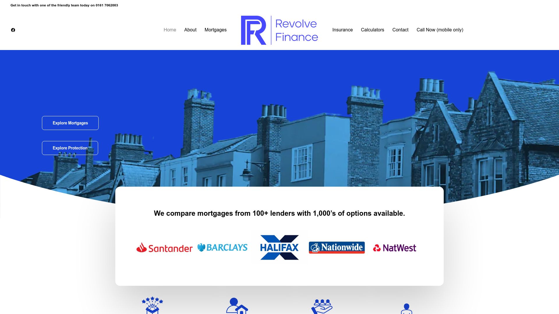 Screenshot of Revolve Finance's website