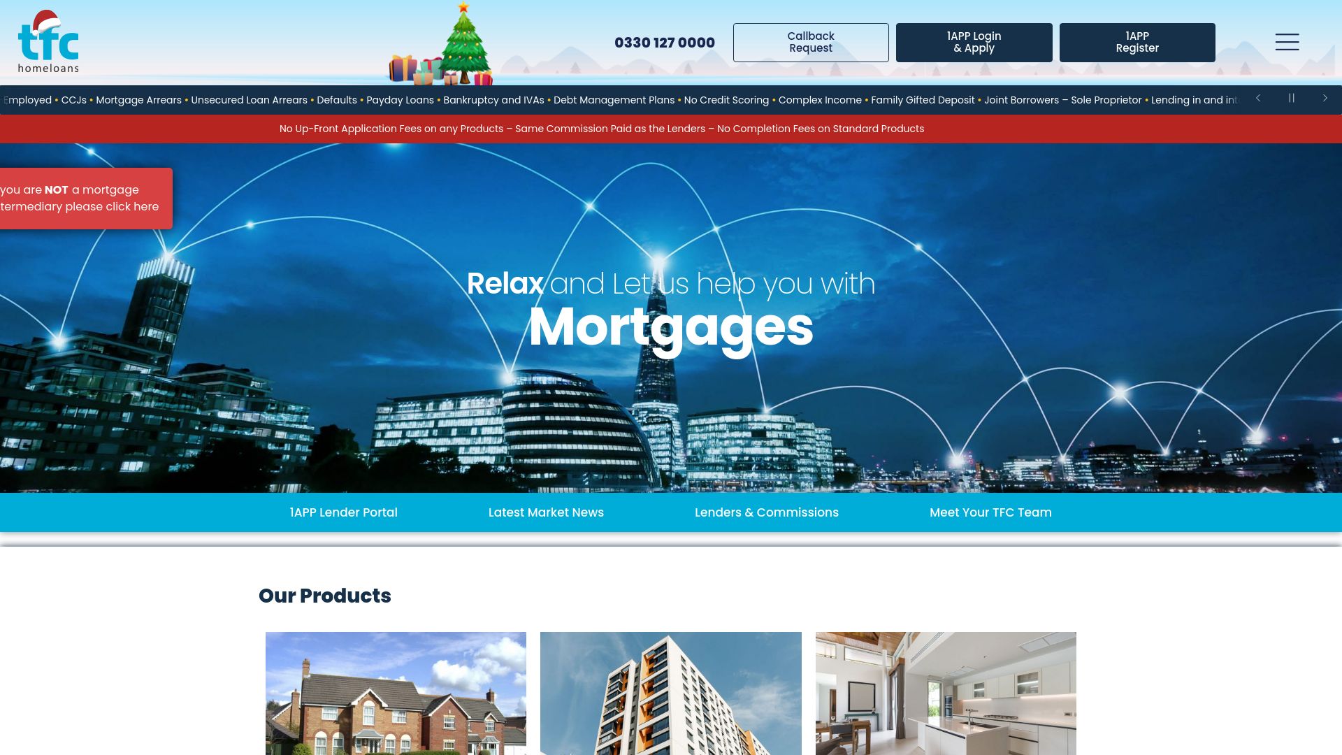 Screenshot of T F C Homeloans's website