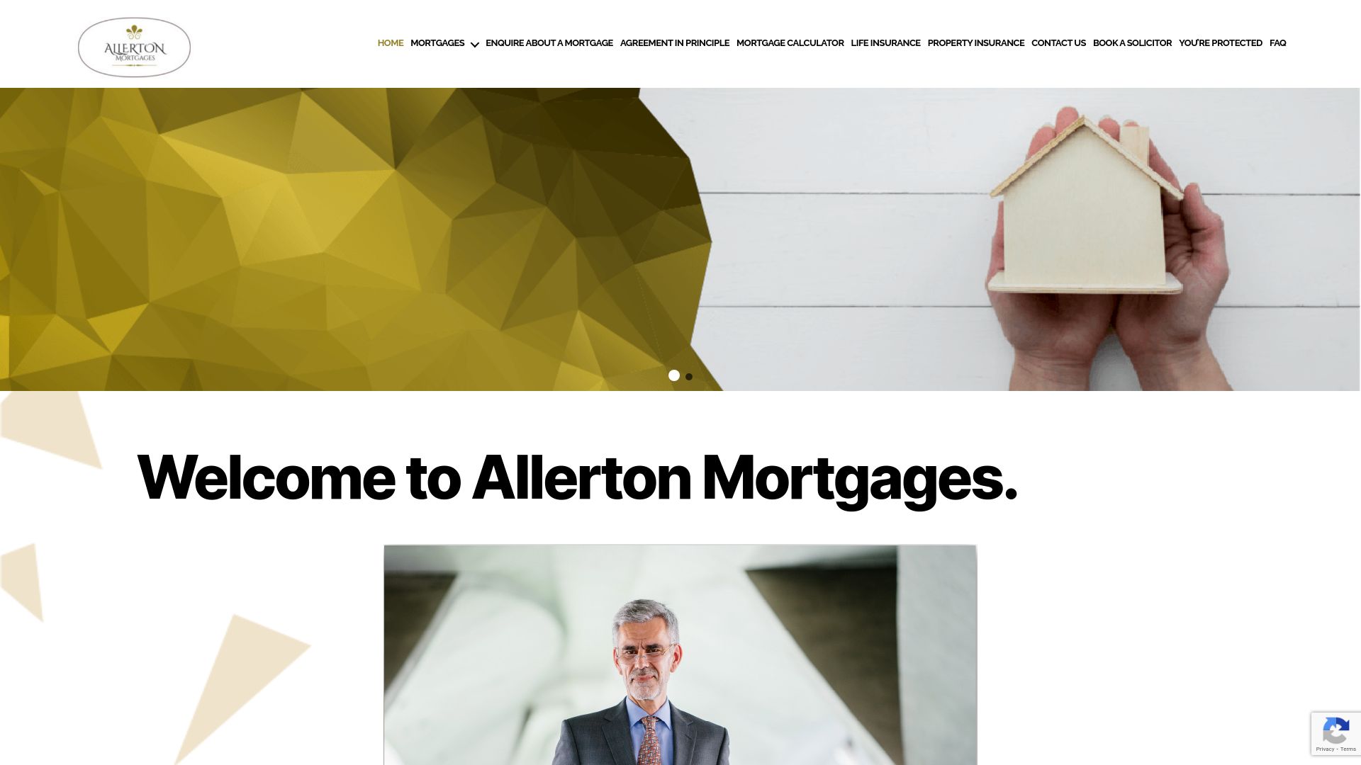 Screenshot of Allerton Mortgages's website