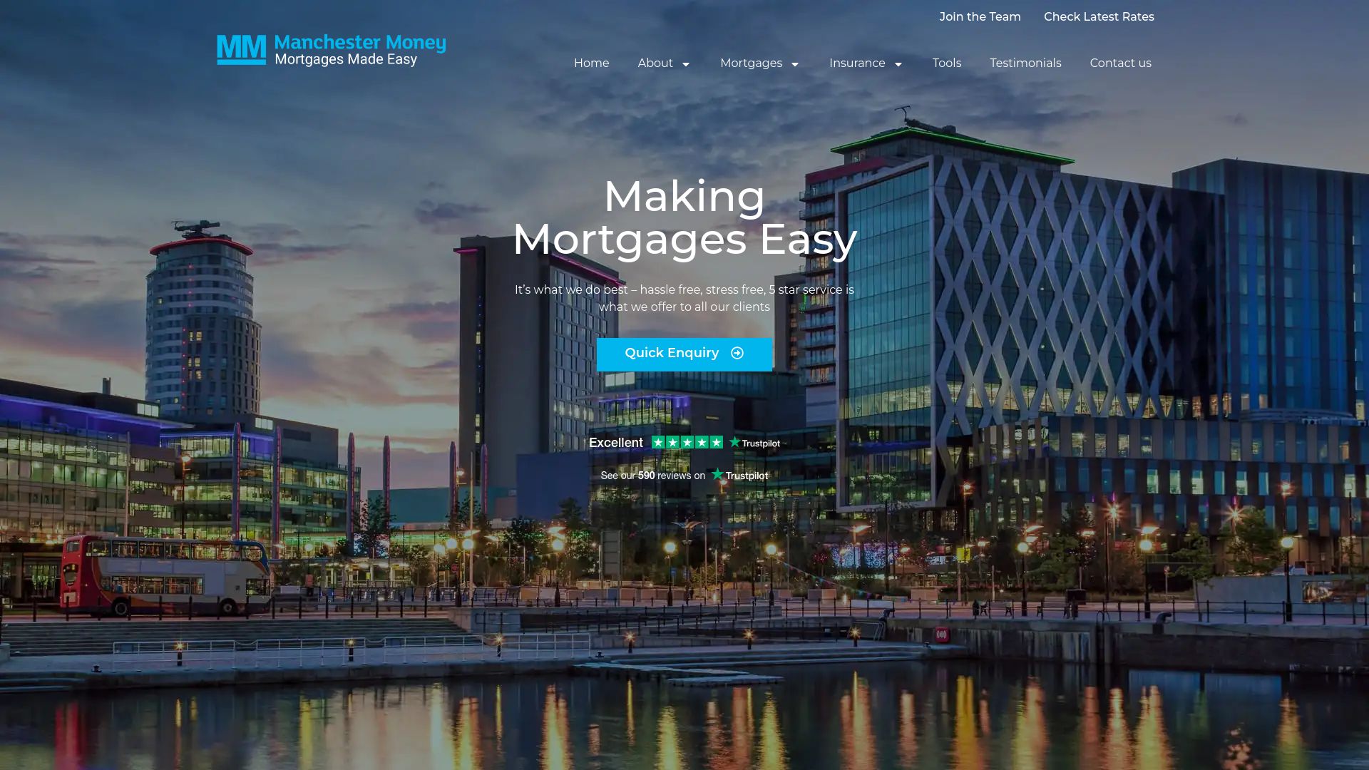 Screenshot of Manchester Money Ltd's website