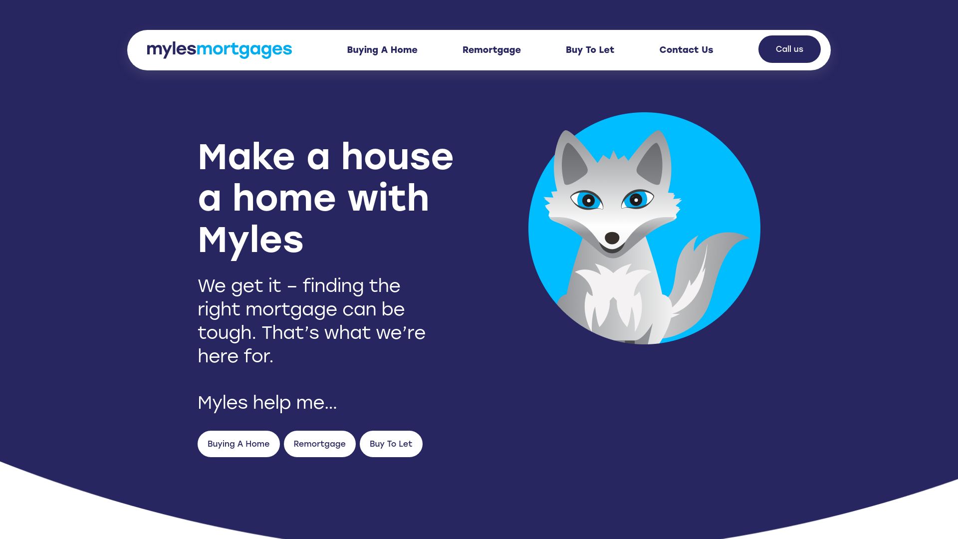 Screenshot of Myles Mortgages Ltd's website