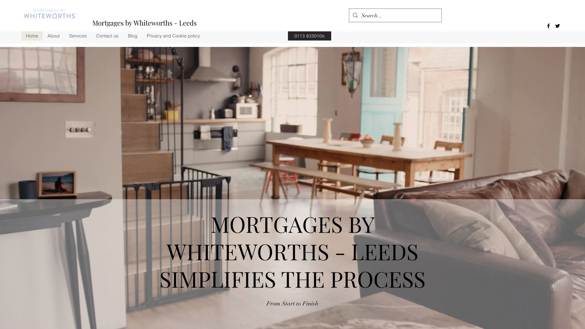 Screenshot of Mortgages By Whiteworths Ltd's website