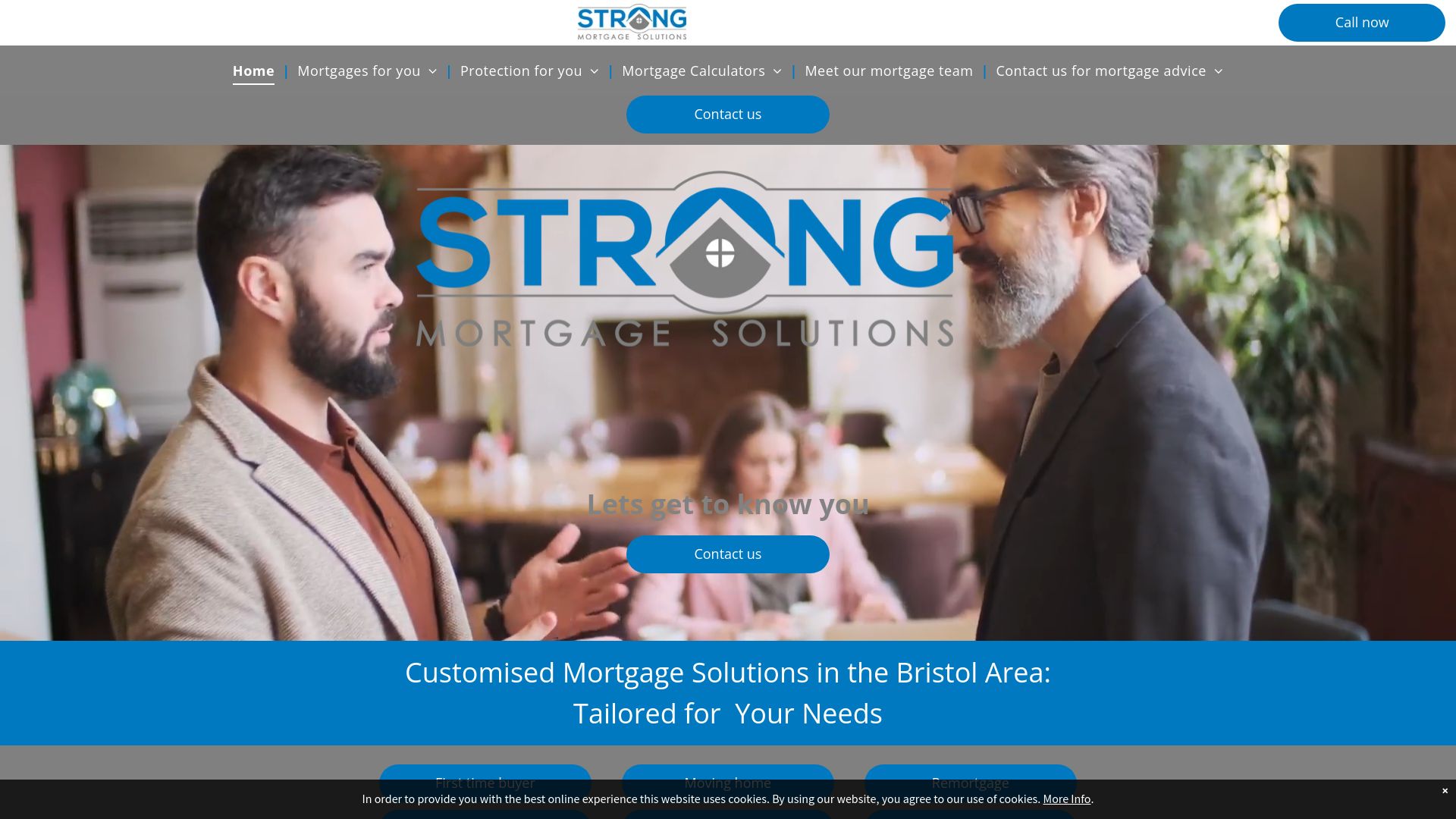 Screenshot of Strong mortgage solutions's website