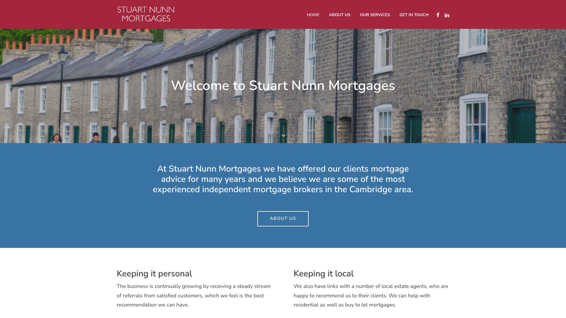 Screenshot of Stuart Nunn Mortgages's website