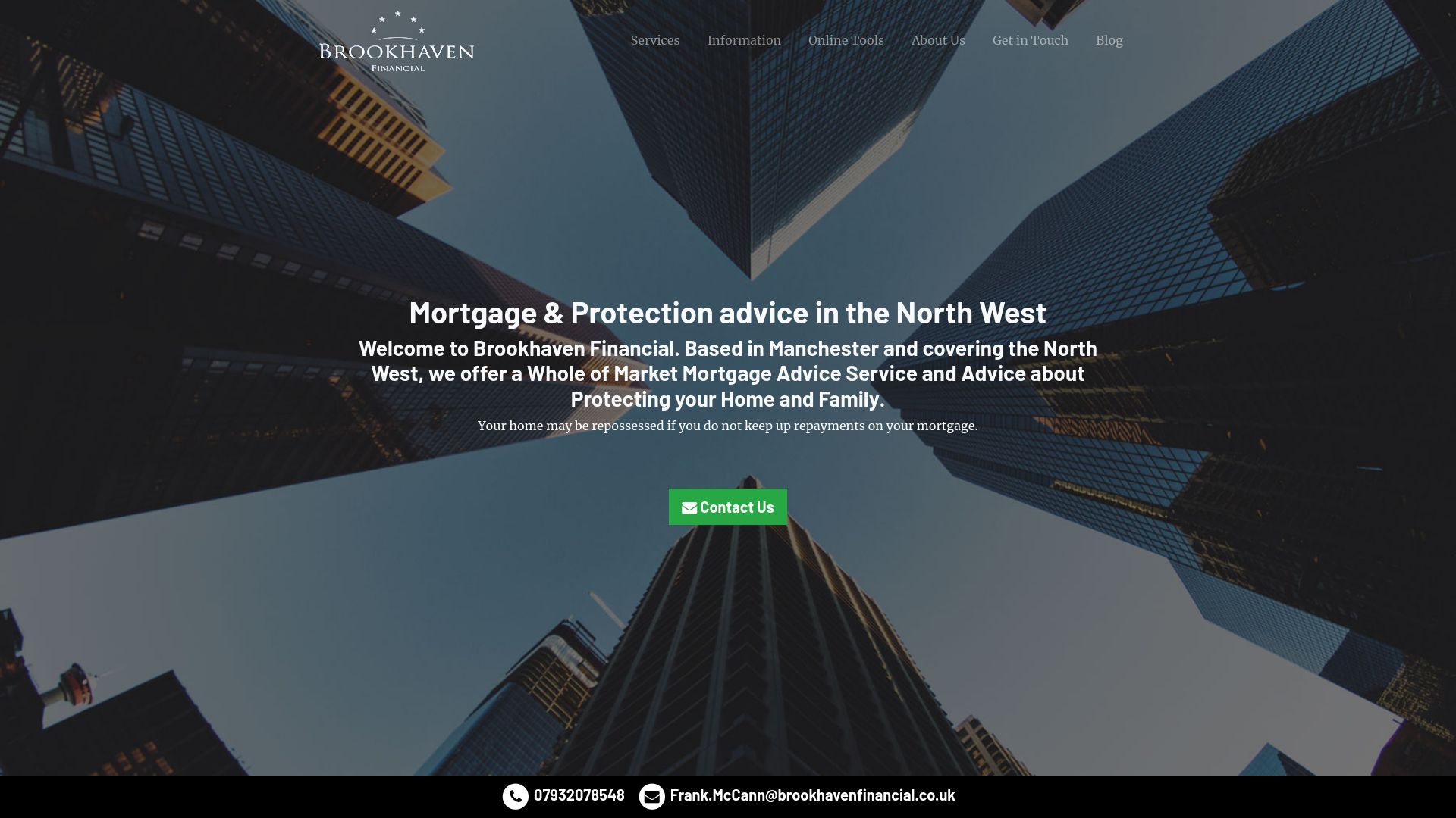 Screenshot of Liverpool Mortgage Advice's website