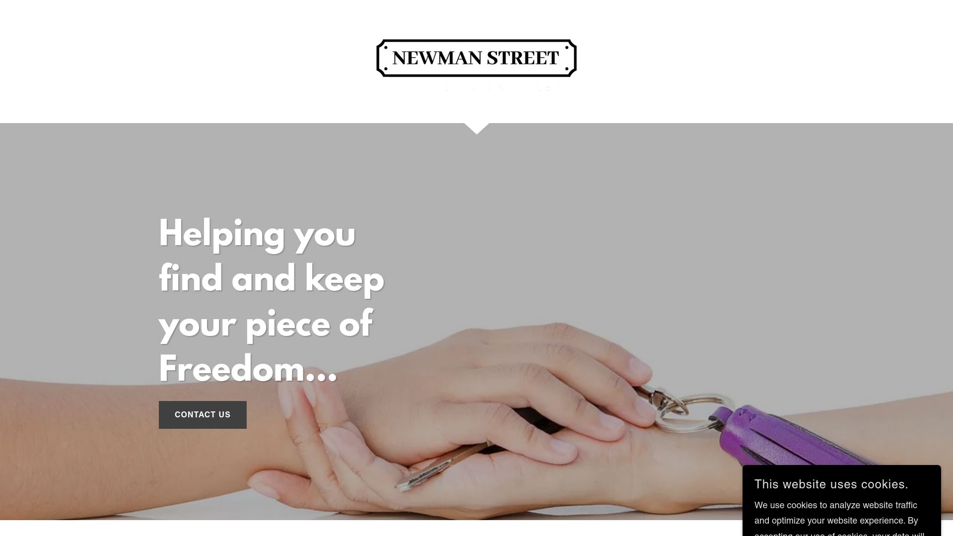 Screenshot of Newman Street Financial Services's website