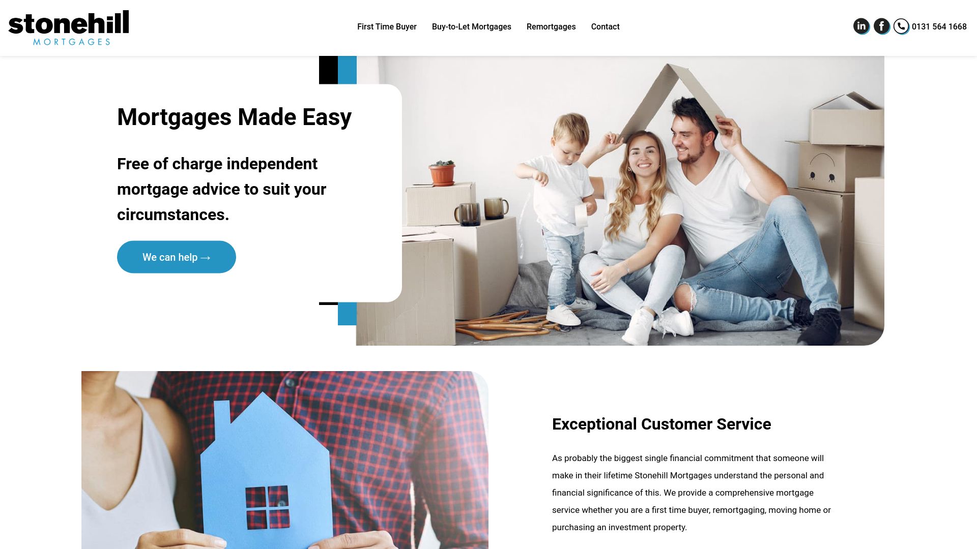Screenshot of Stonehill Mortgages's website