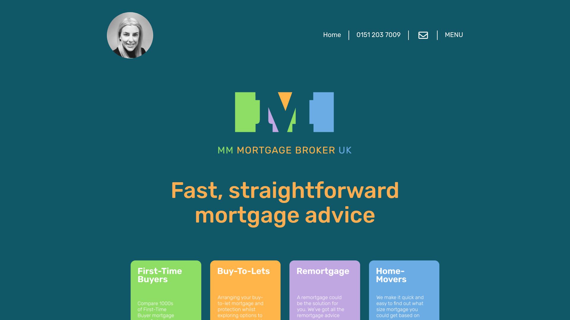 Screenshot of MM Mortgage Broker's website