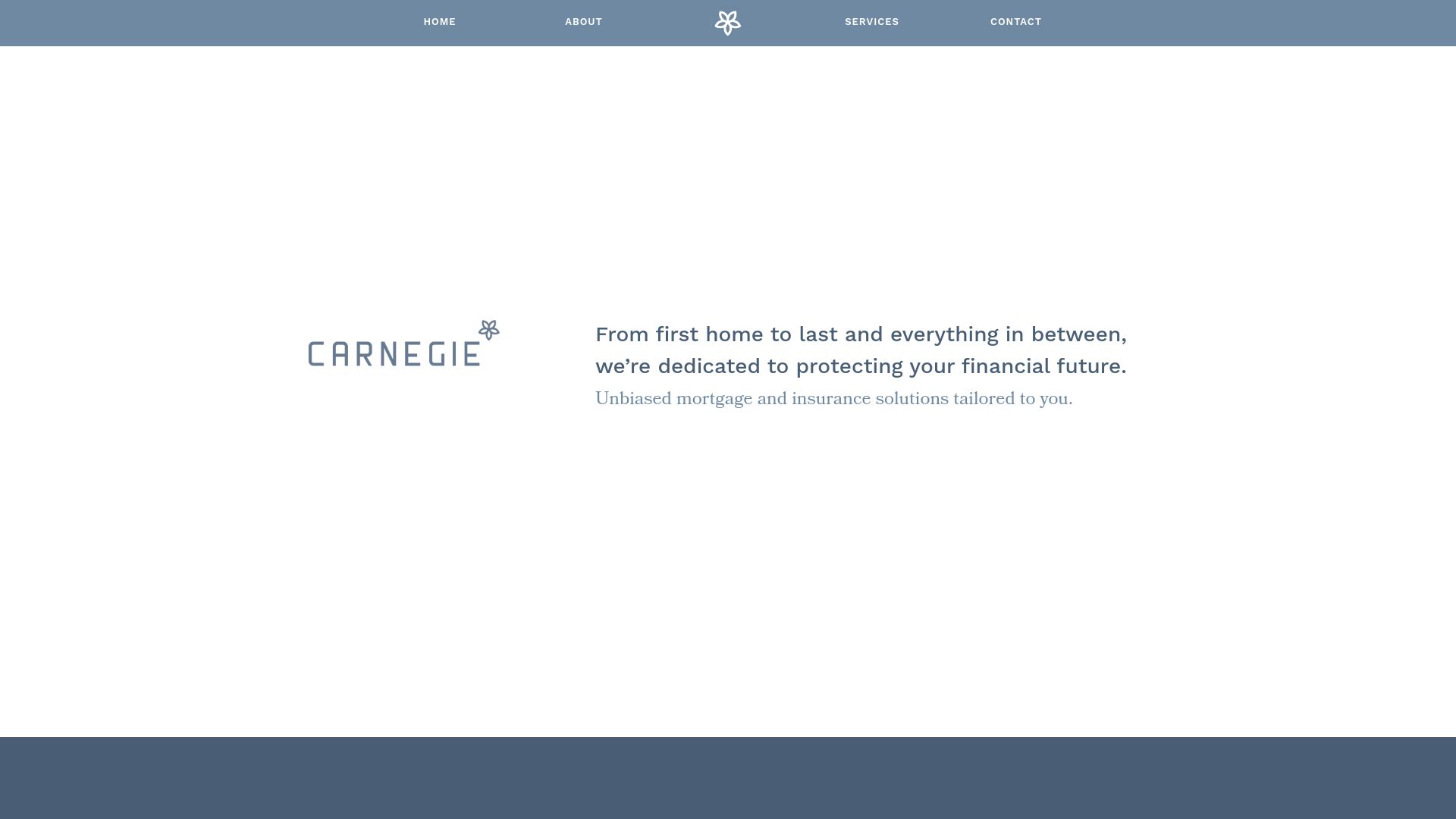 Screenshot of Carnegie Financial's website