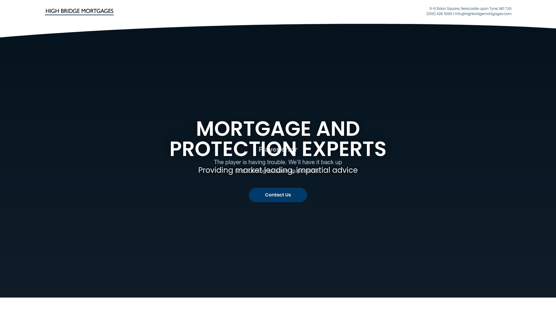 Screenshot of High Bridge Mortgages's website