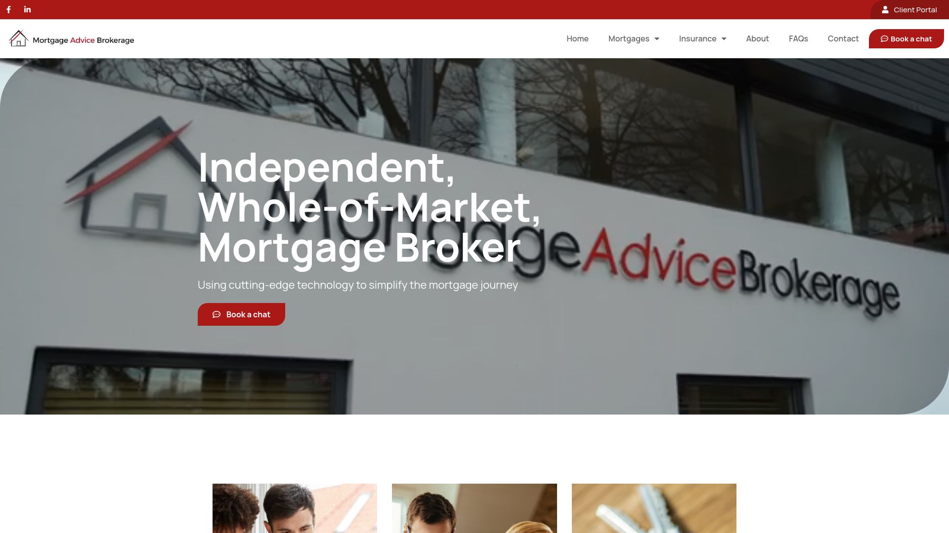 Screenshot of Mortgage Advice Brokerage Ltd's website