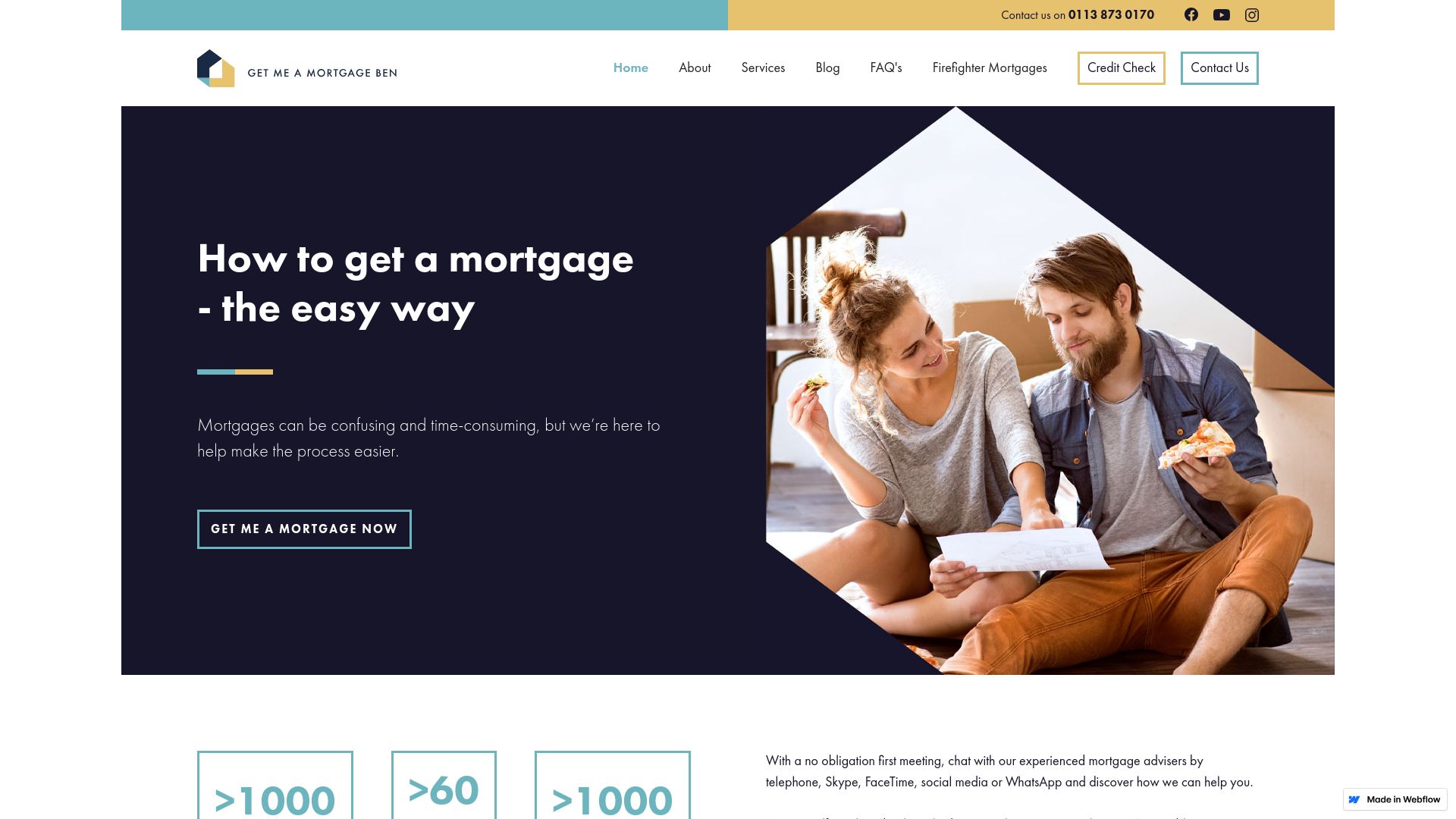 Screenshot of Get Me A Mortgage Ben's website