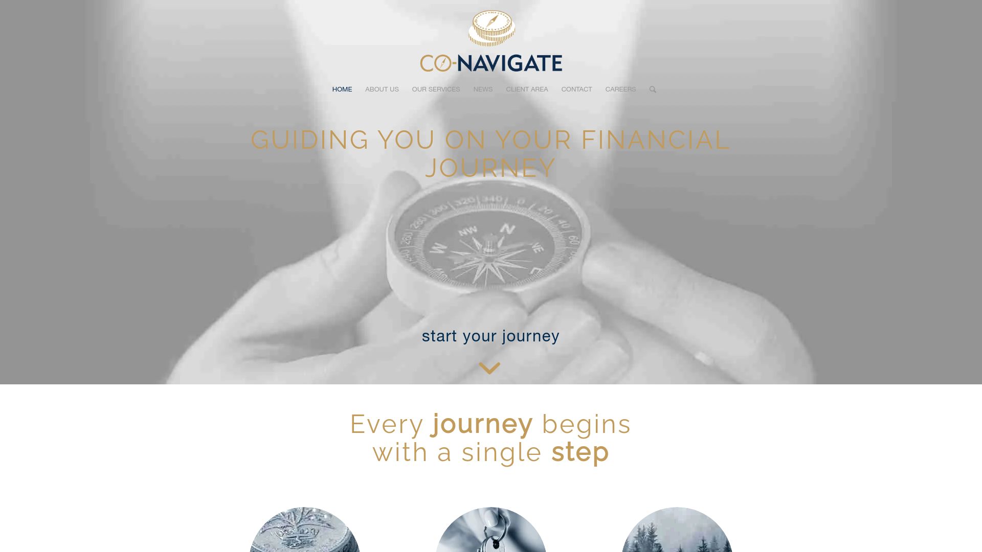 Screenshot of Co-Navigate Limited's website