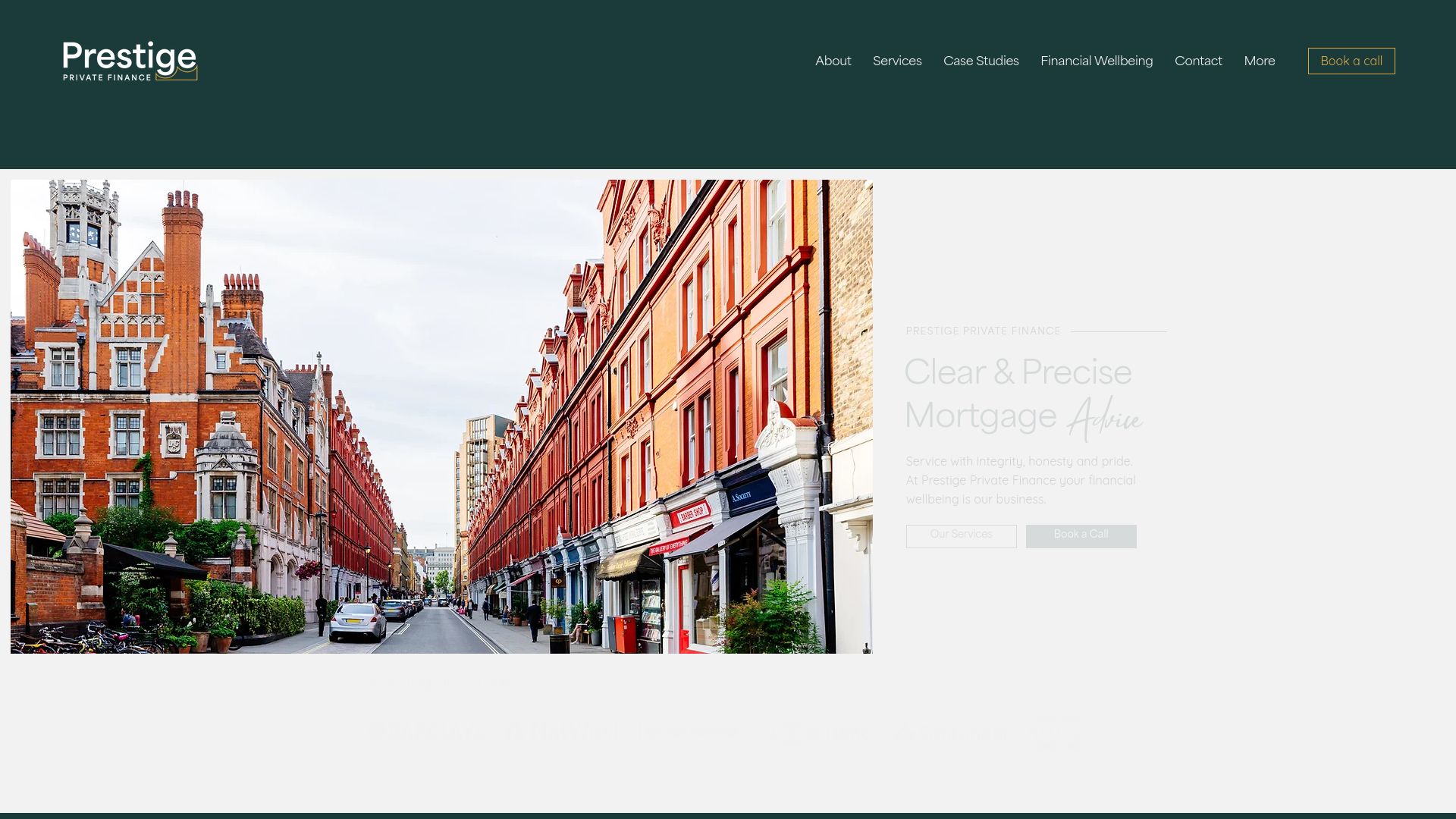 Screenshot of Prestige Private Finance Ltd's website