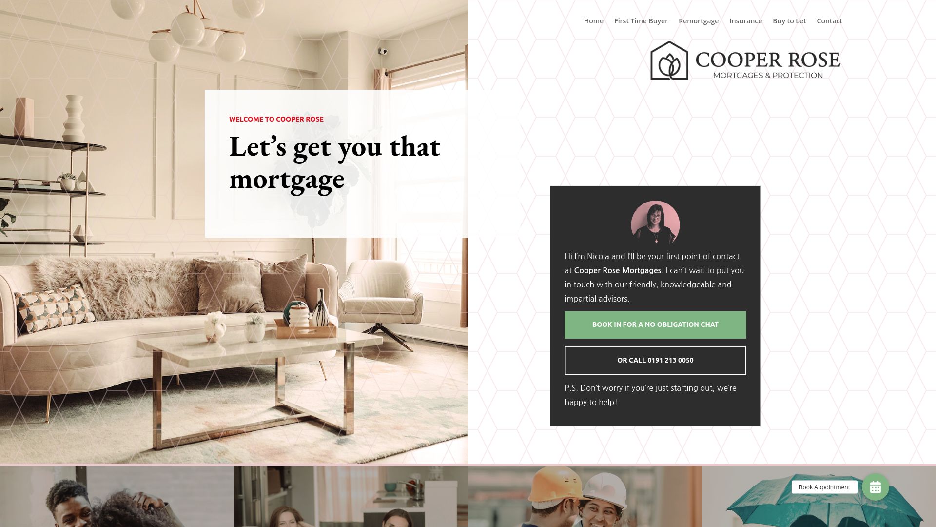 Screenshot of Cooper Rose Mortgages's website