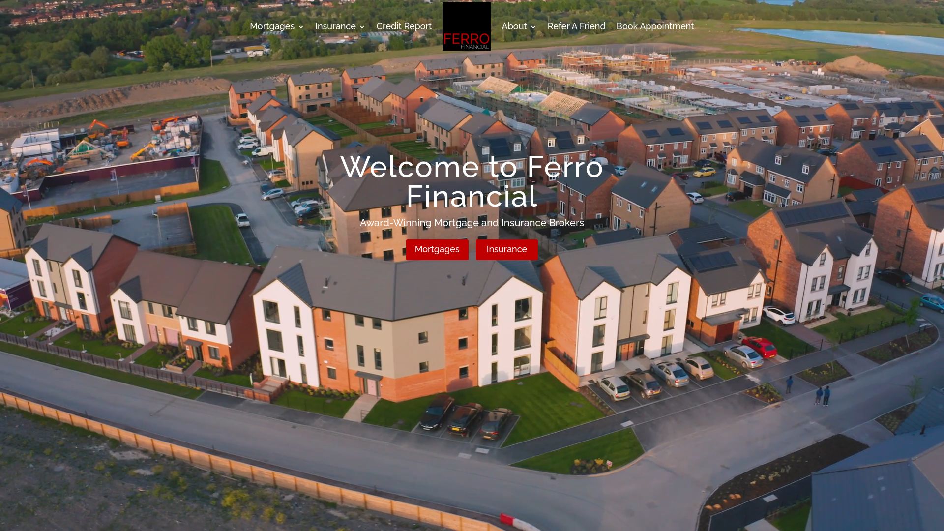 Screenshot of Ferro Financial's website