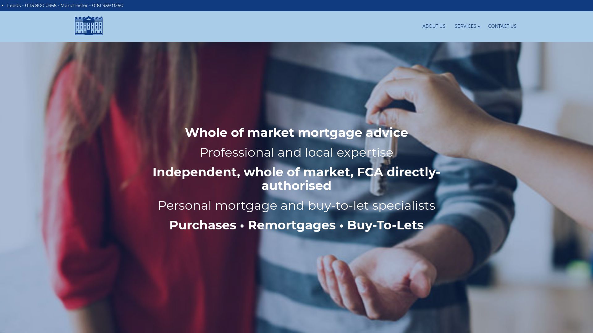 Screenshot of Heritage Mortgages's website